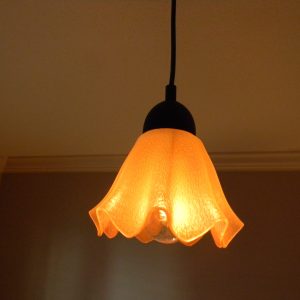 Pretty Tulip Glass hanging light pendant