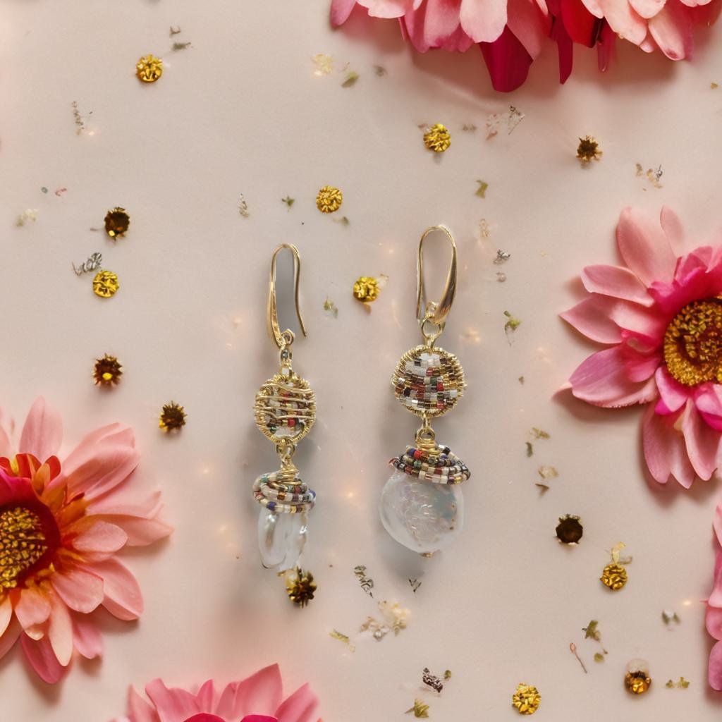 Earings fresh perl Marketing