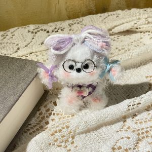 Pipe cleaner puppy with glasses.