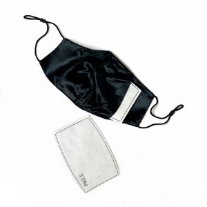 Black Silk Face Mask
