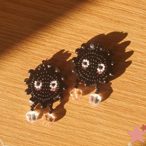 Soot Sprite Beaded Earrings