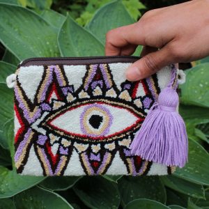Turkish Evil Eye Wayuu Pouch/small bag