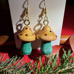 Mushroom earrings
