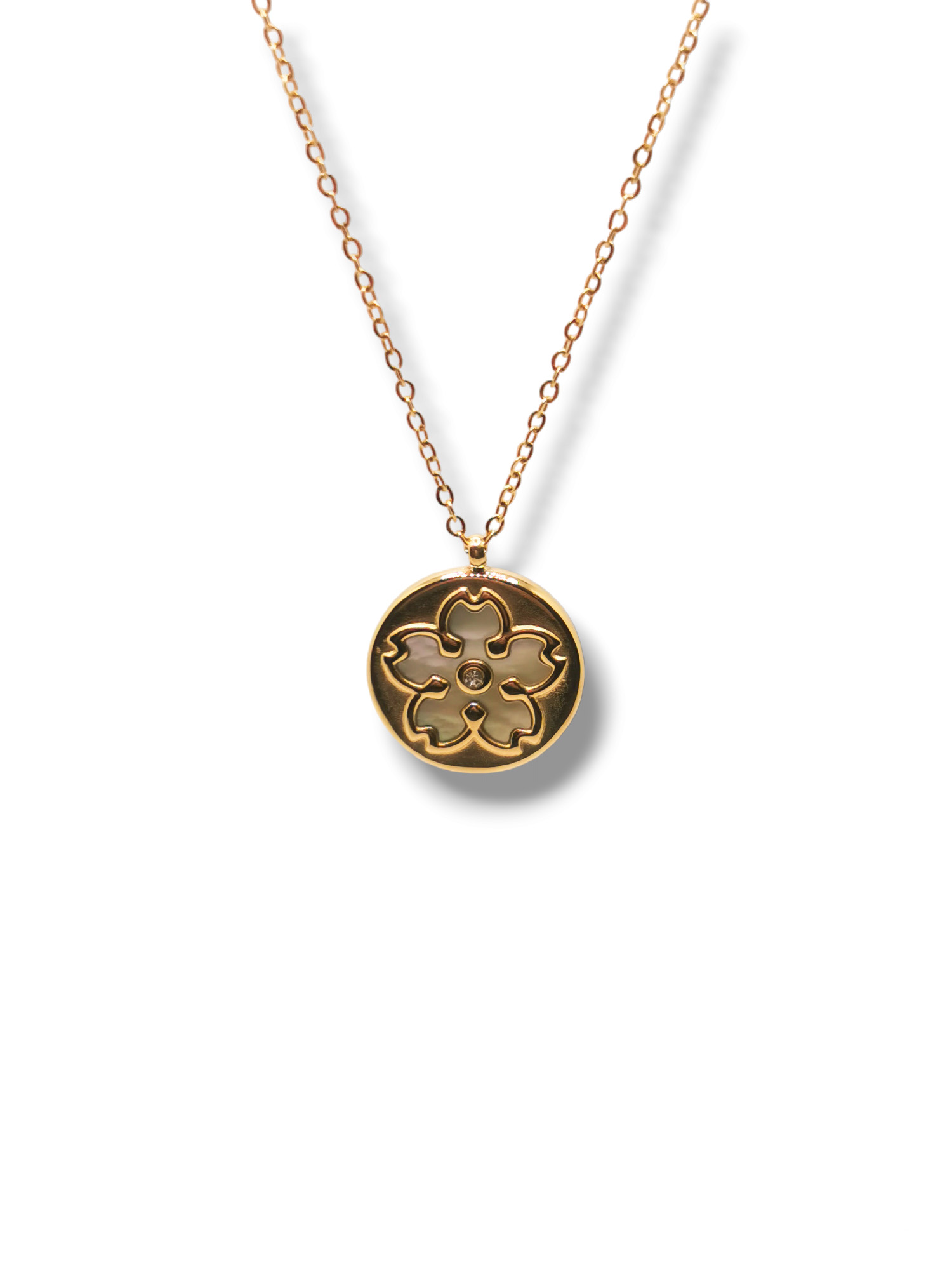 Flourisa_dainty chain with flower pendant