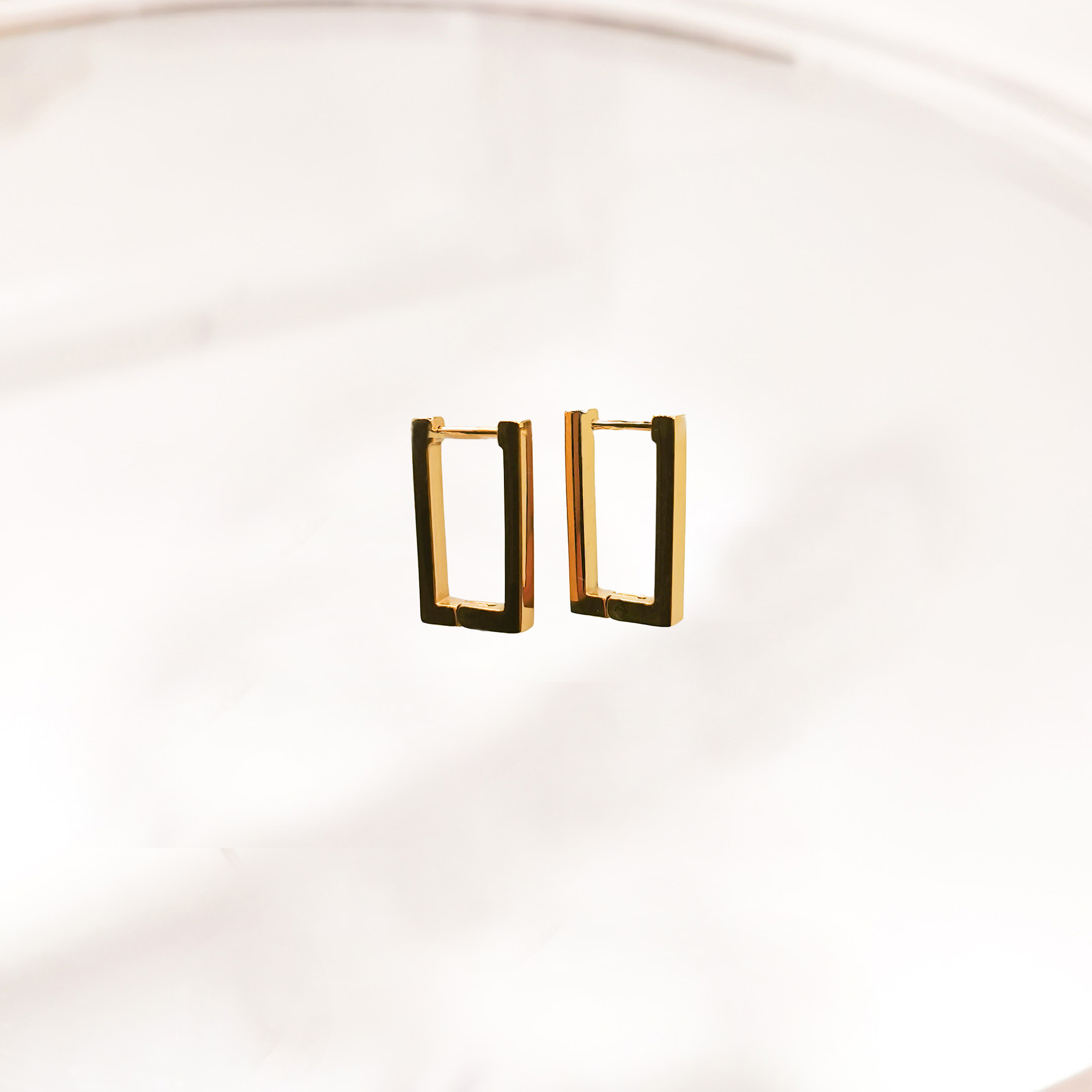 Kate Huggie Earrings Rectangle Earrings